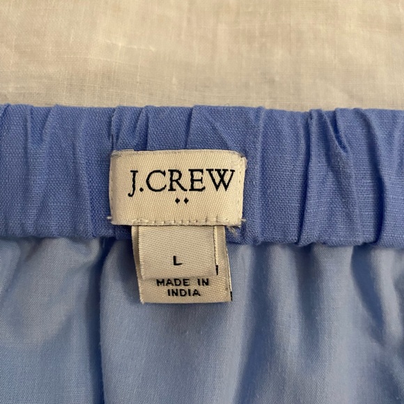 J. Crew Blue and White Ruffled Embroidered Skirt - Picture 3 of 4